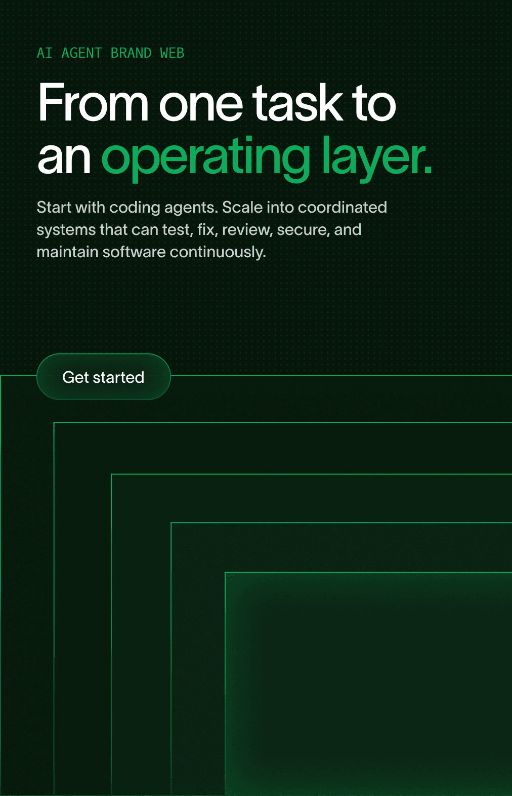 An operating layer